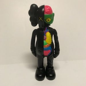 Kaws 8” Companion Figure Black Open New with Box